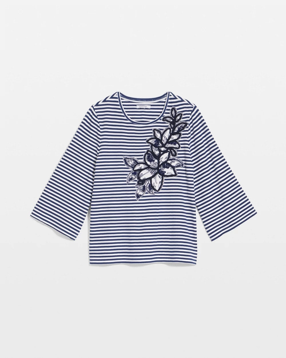 Floral Embroidered Tee - Chico's