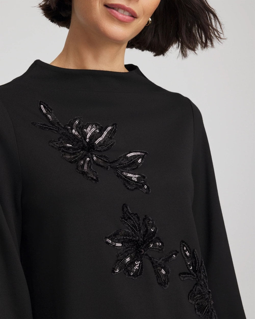 Embellished Structured Top - Chico's
