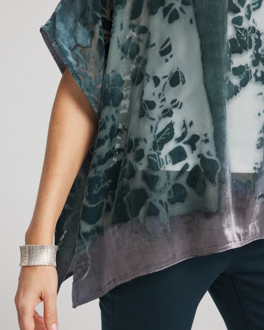 Velvet Burnout Passion Poncho - Chico's