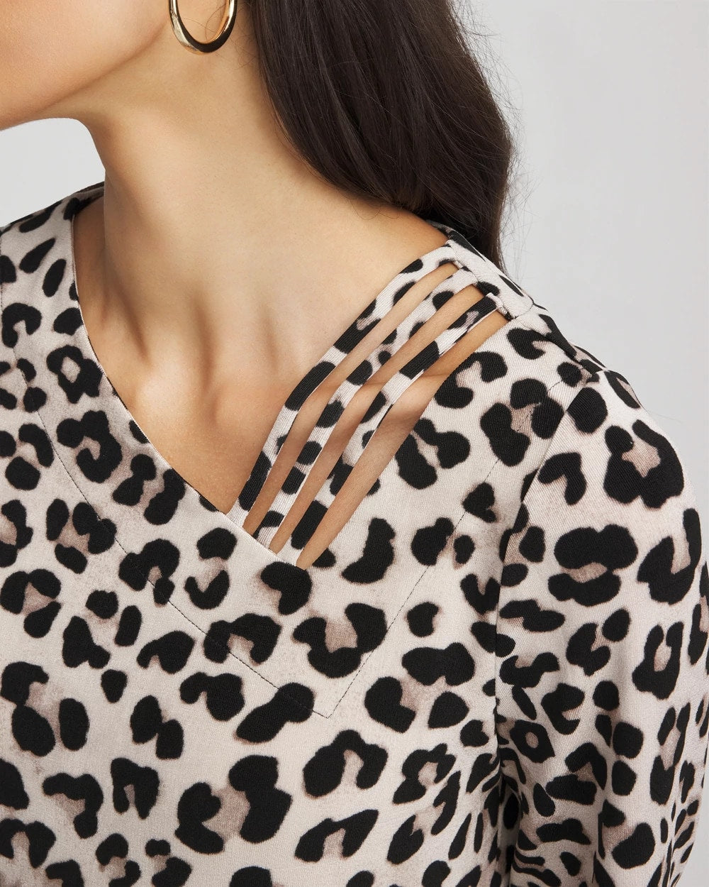 Travelers™ Animal-Print Lattice Top - Chico's