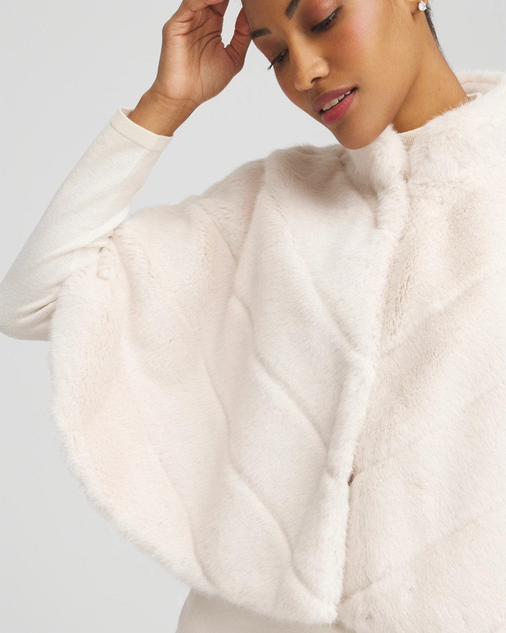 Faux Fur Funnelneck Capelet - Chico's