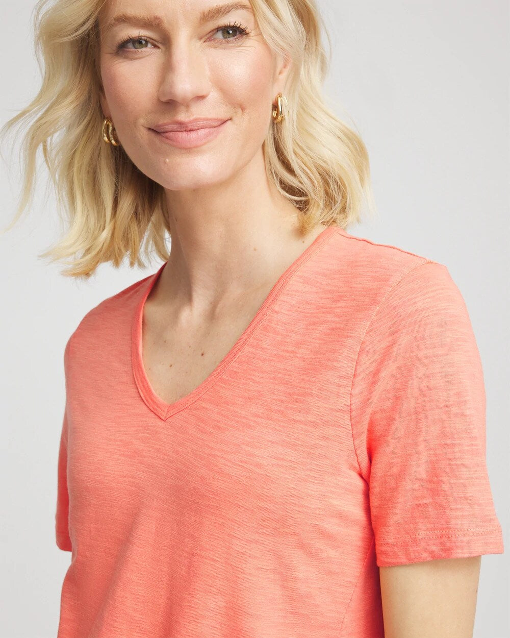 Slub V-Neck Tee - Chico's