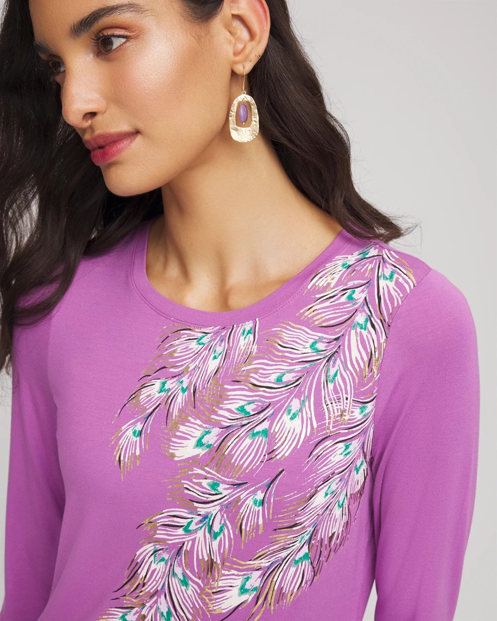 Foiled Touch of Cool™ Layering Tee - Chico's