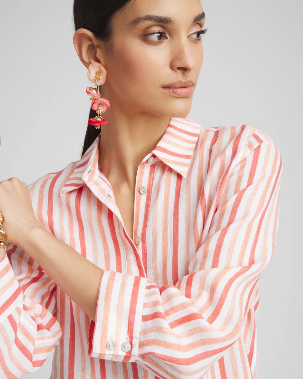 No Iron™ Striped Linen Shirt - Chico's
