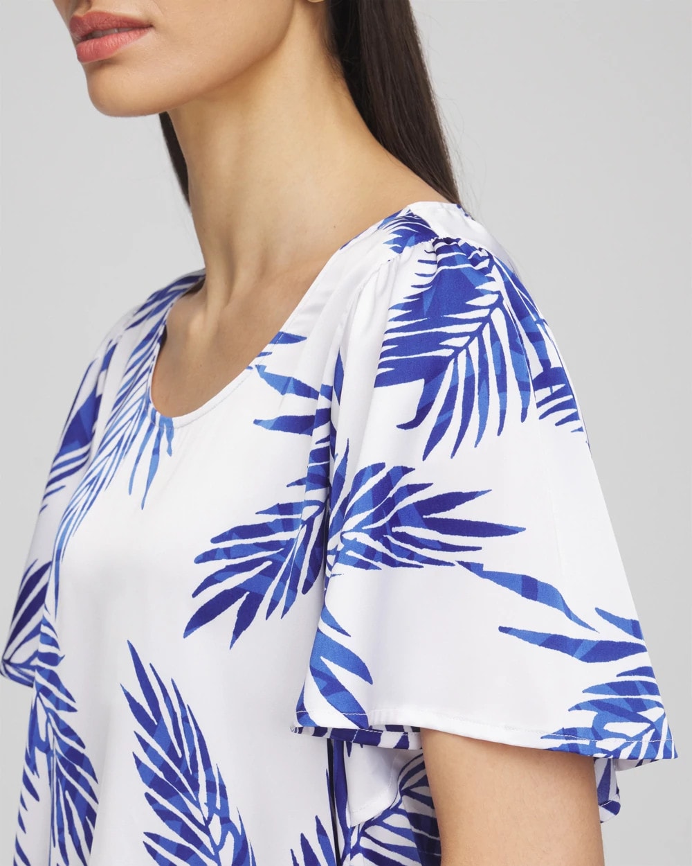 Flutter Sleeve Satin Top - Chico's