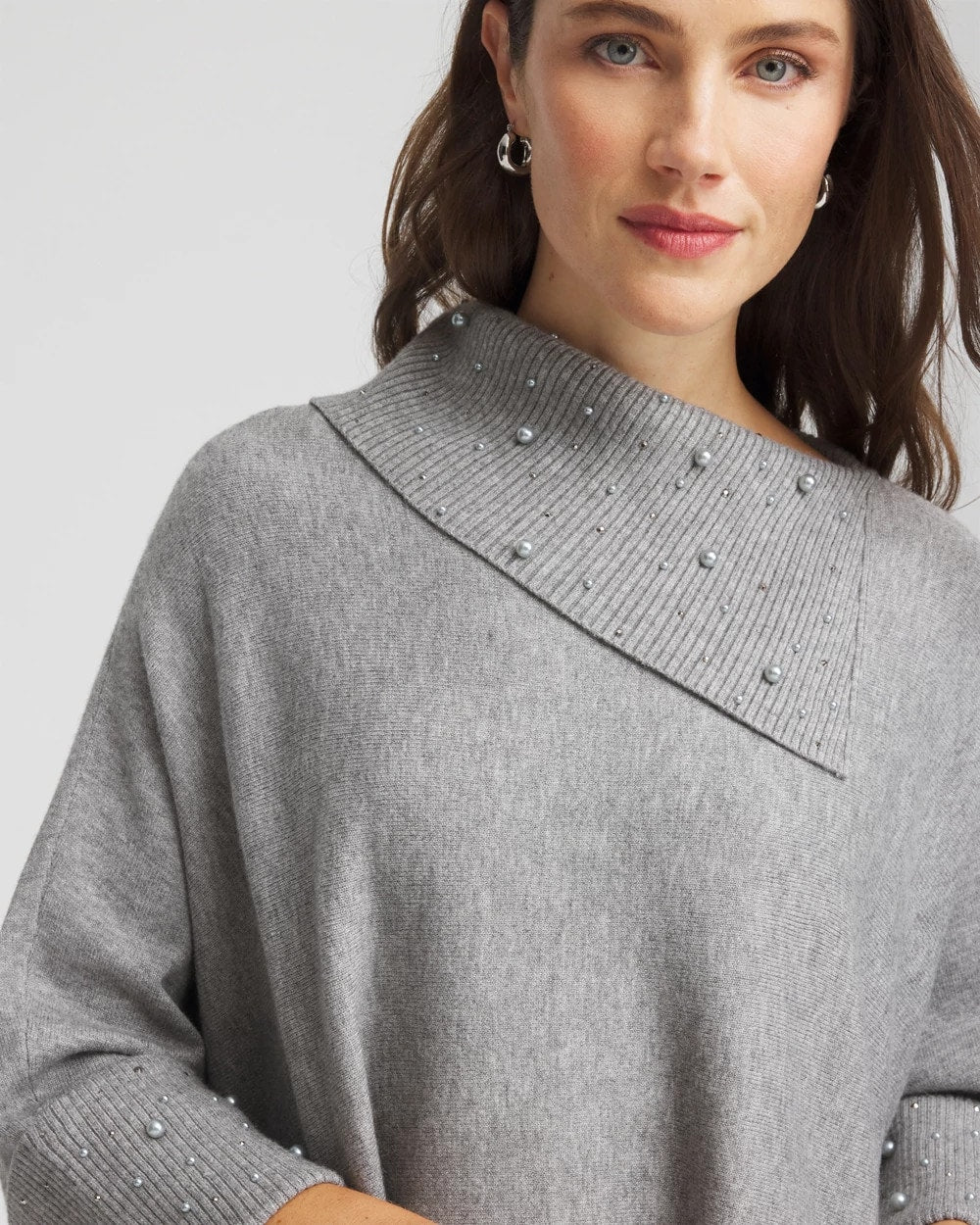 Embellished Sweater Poncho - Chico's