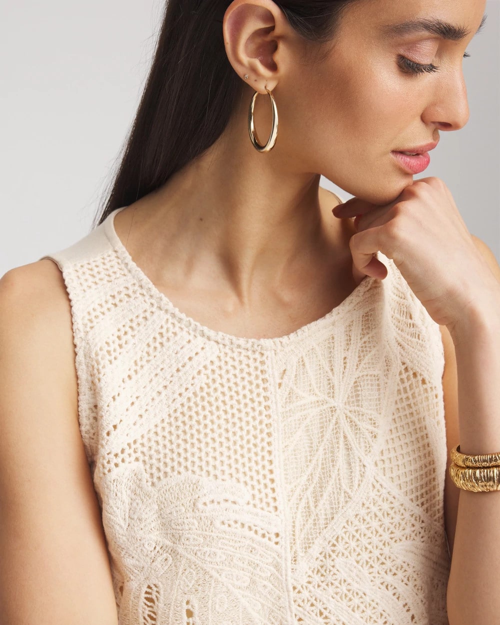 Island Crochet Lace Tank - Chico's