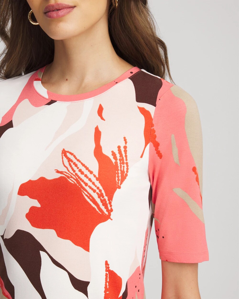 Touch of Cool™ Elbow-Sleeve Perfect Tee - Chico's