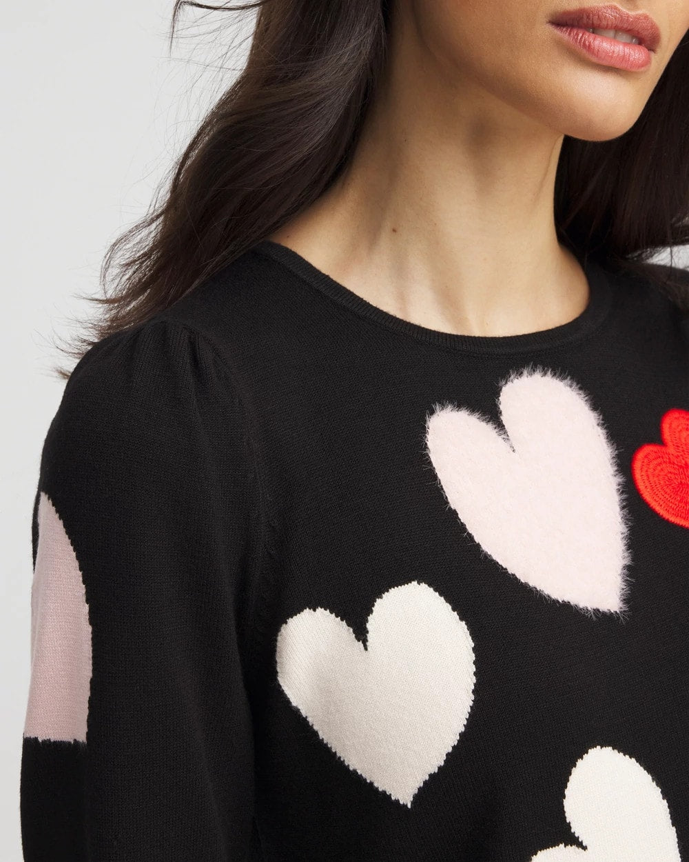 V-Day Multi-Heart Pullover - Chico's