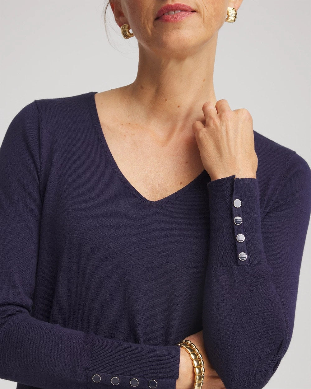 Ella V-Neck Pullover Sweater - Chico's