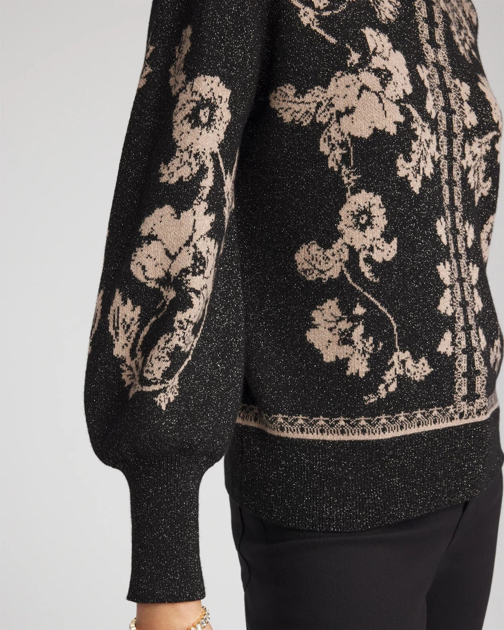 Bryne Jacquard Mockneck Pullover - Chico's