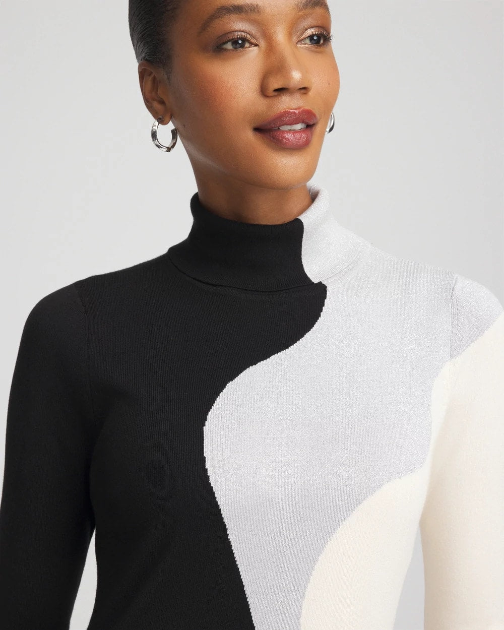 Ella Turtleneck Intarsia Sweater - Chico's