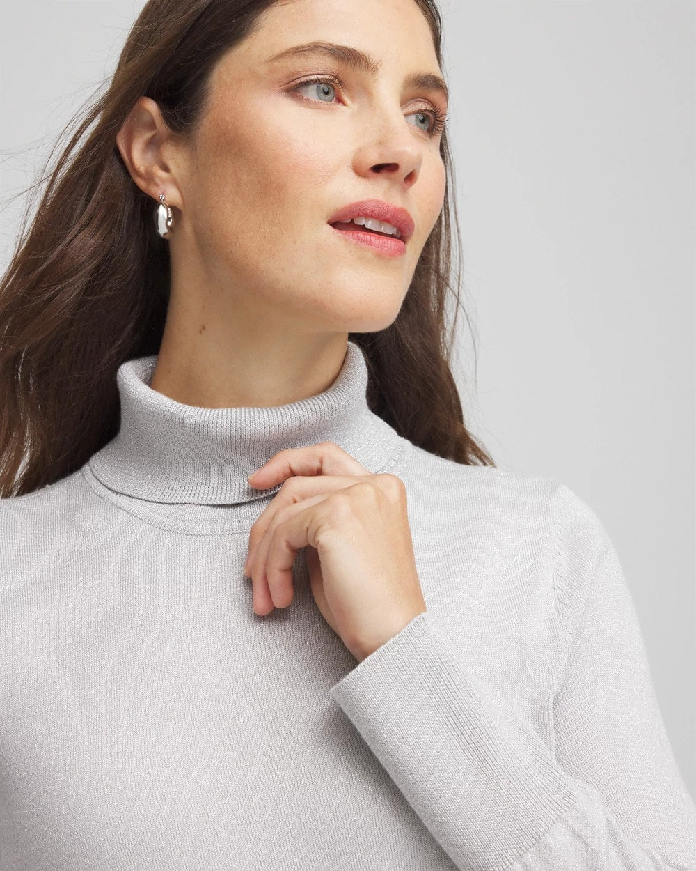 Metallic Turtleneck Pullover Sweaters - Chico's