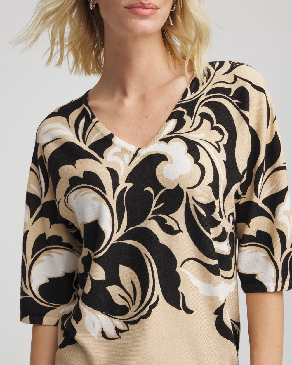 Printed Dolman Sweater - Chico's