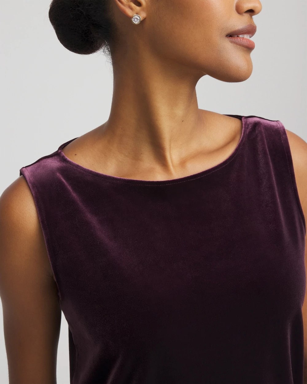 Travelers™ Velvet Side-Slit Tank - Chico's
