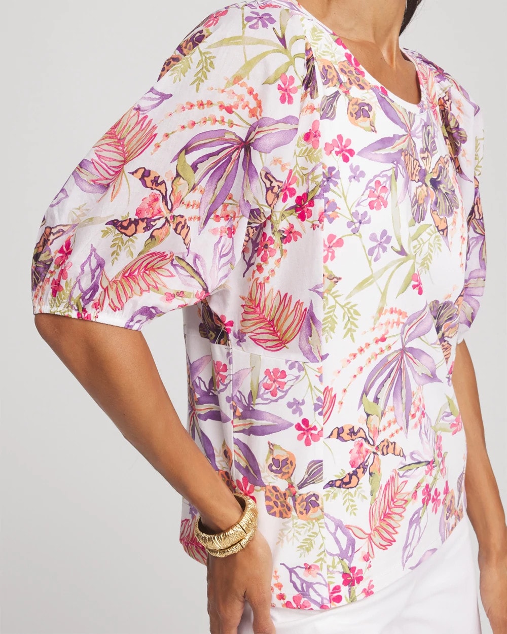 Floral Dolman Sleeve Knit Top - Chico's