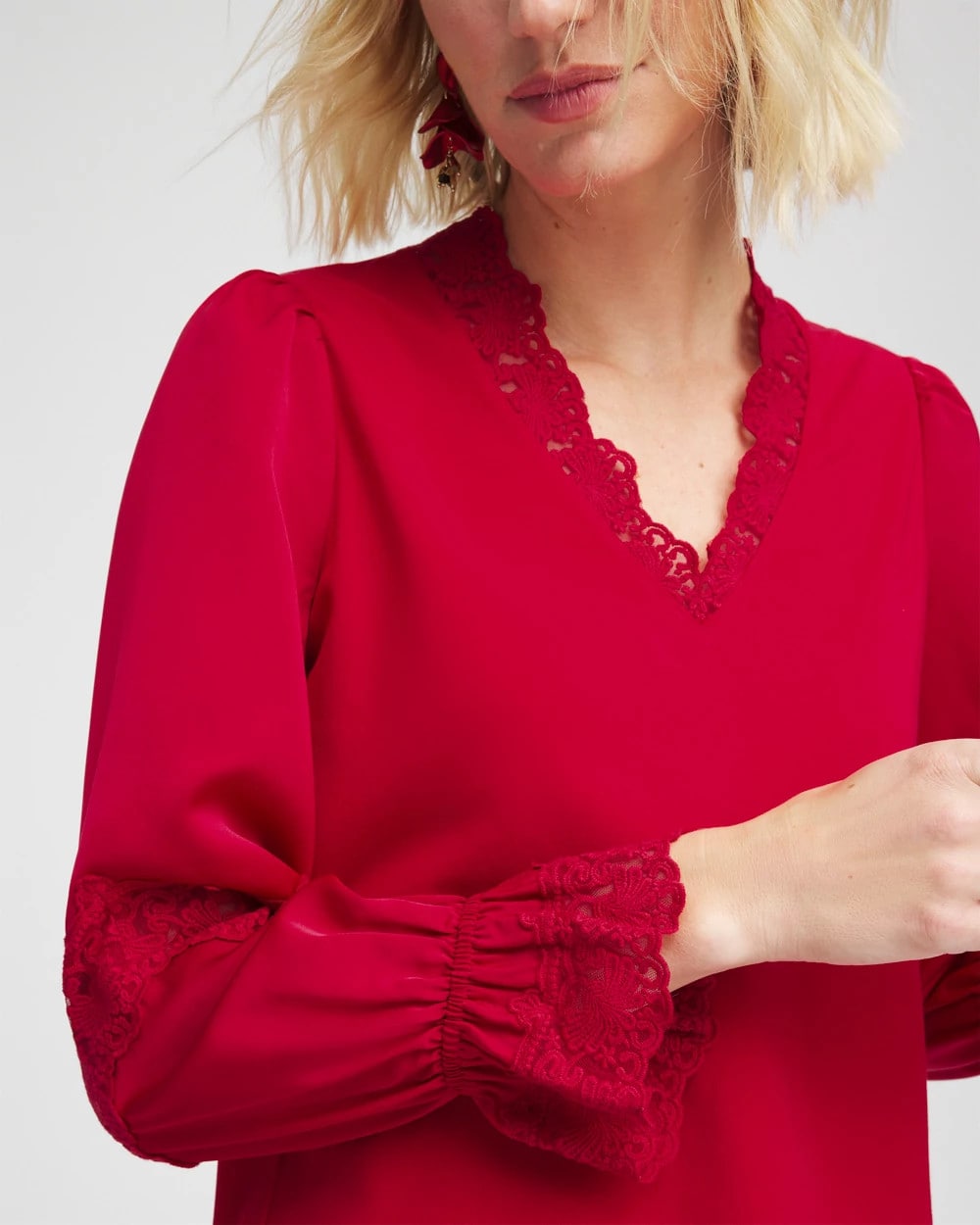 Lace V-Neck Top - Chico's