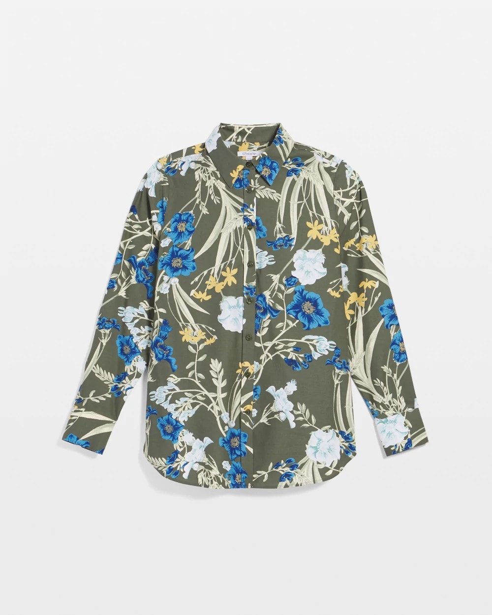 No Iron™ Printed Sateen Shirt - Chico's