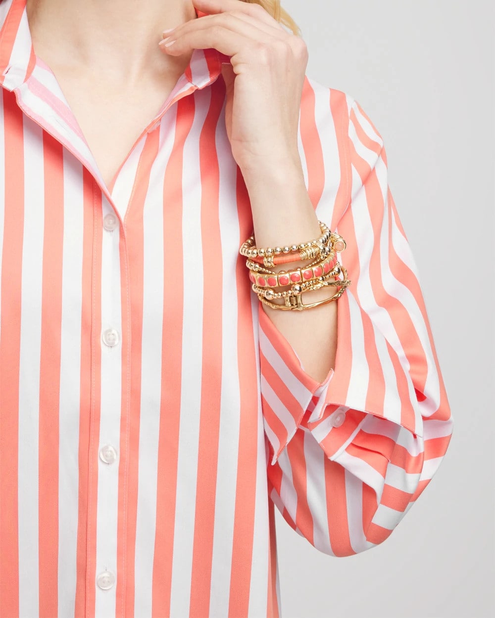 No Iron™ Vacation Stripes Shirt - Chico's