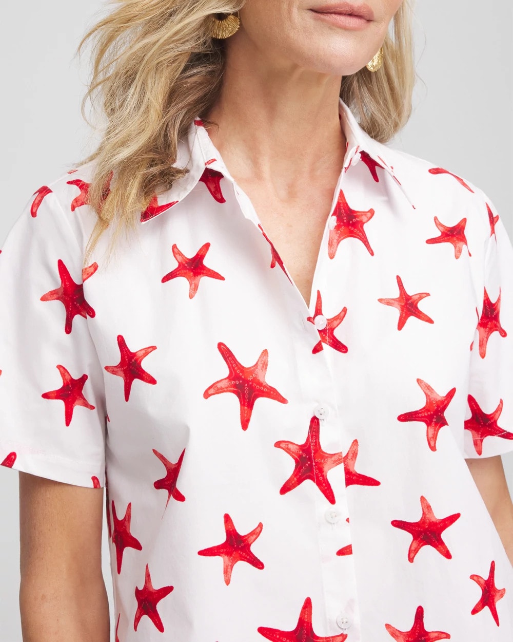 Starfish Short Sleeve Swing Shirt - Chico's