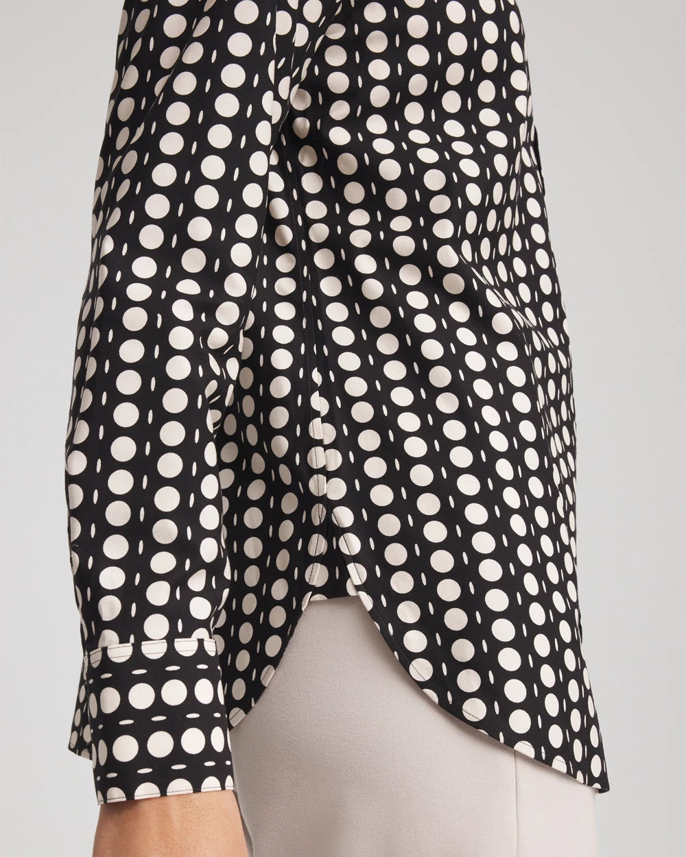No Iron™ Printed Sateen Shirt - Chico's
