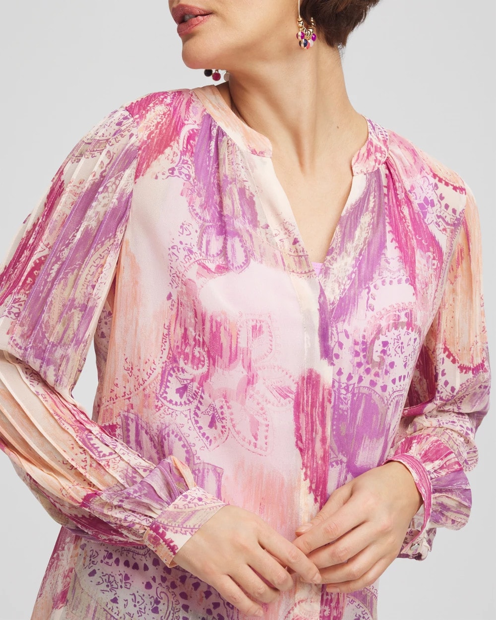 Georgette Pintuck Blouse - Chico's