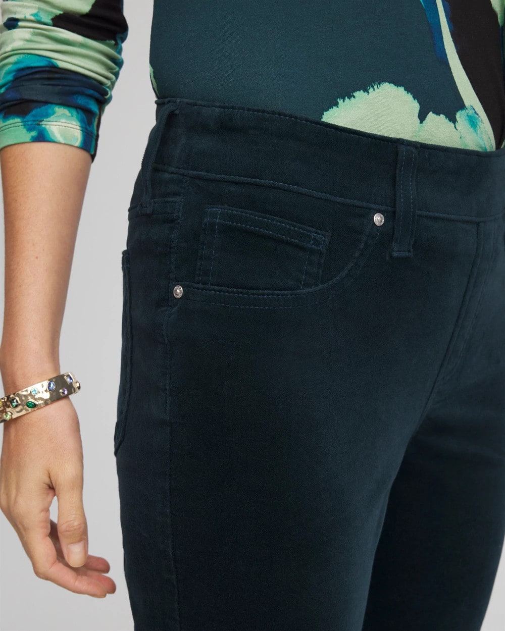 Velveteen Pull-On Flared Jeans - Chico's