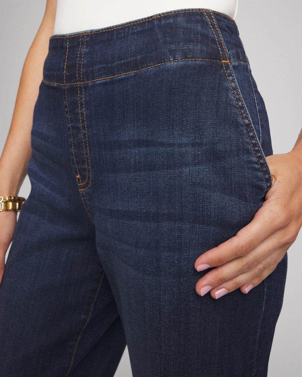 Pull-On Boyfriend Cropped Jeans - Chico's