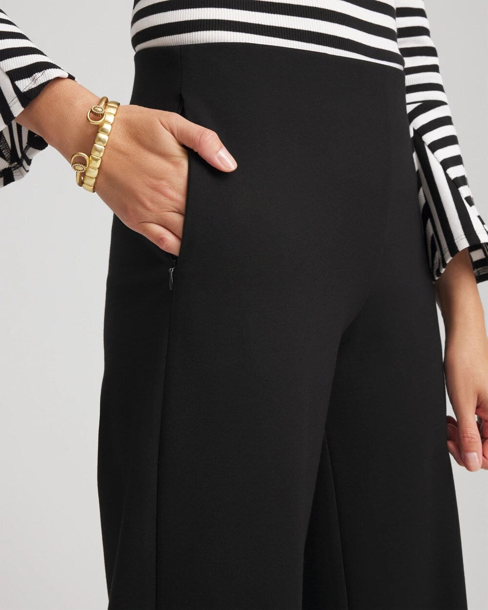 Juliet Slim Wide-Leg Cropped Pants - Chico's