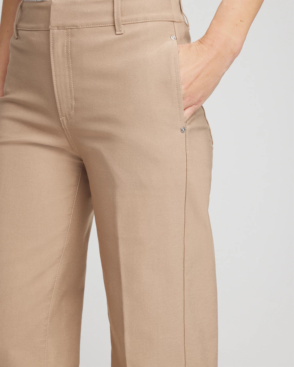 Petite Cotton Straight-Leg Trousers - Chico's