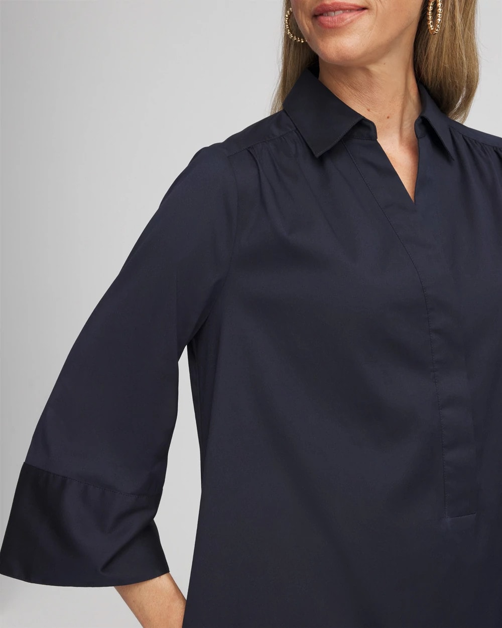 Cotton-Blend Popover Dress - Chico's
