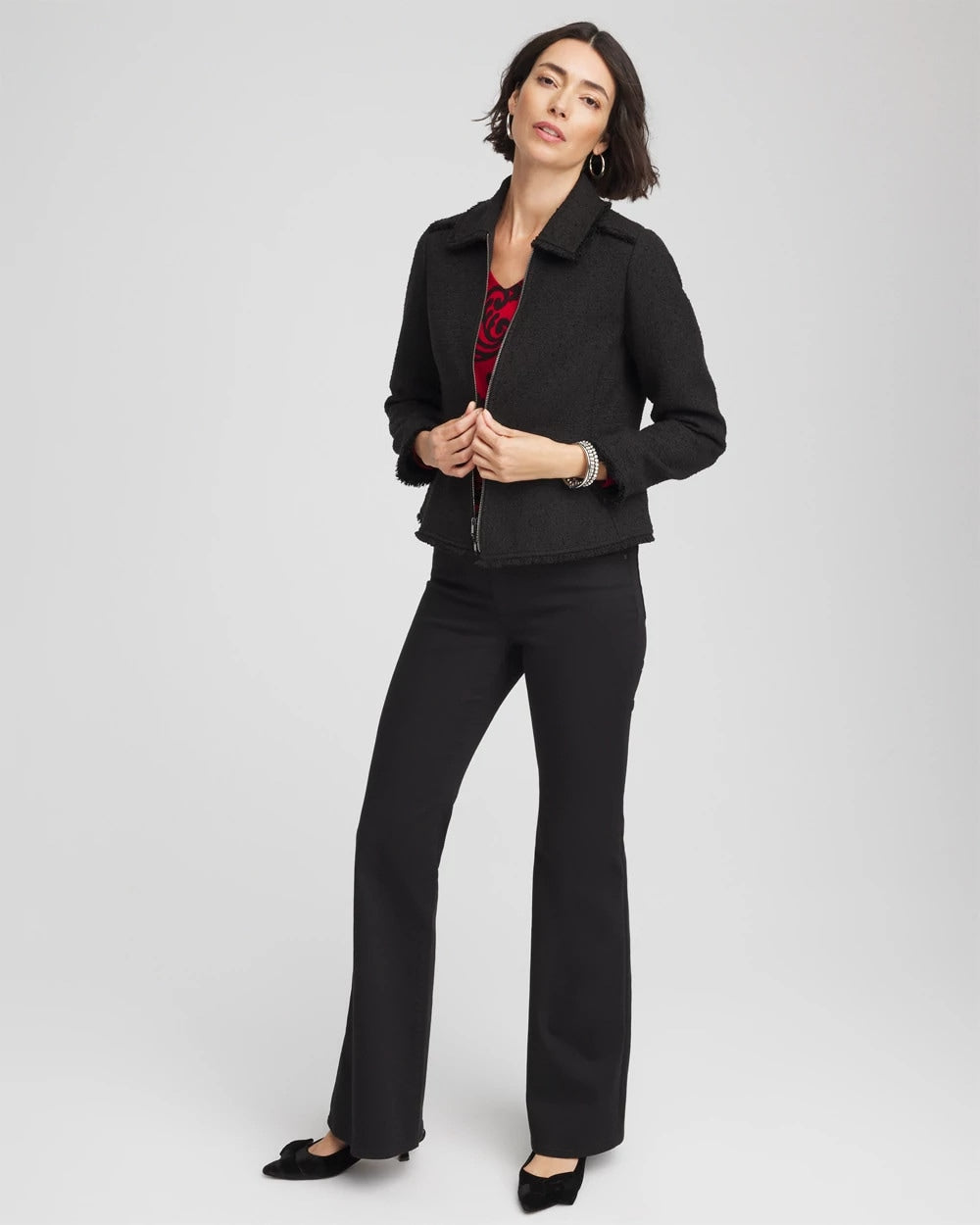 Bouclé Peplum Jacket - Chico's
