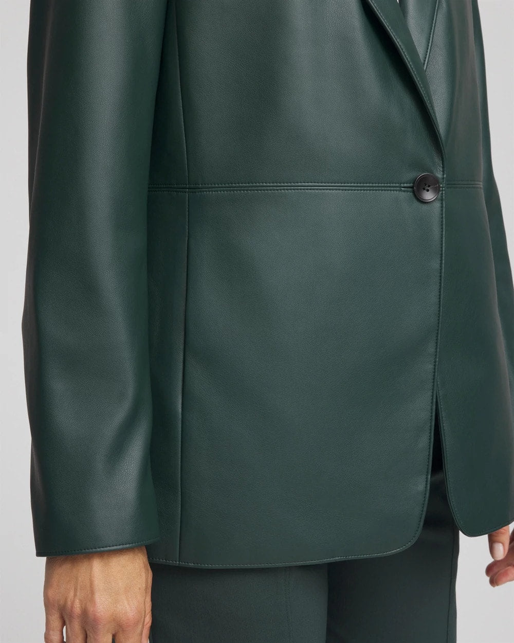 Faux Leather Blazer - Chico's