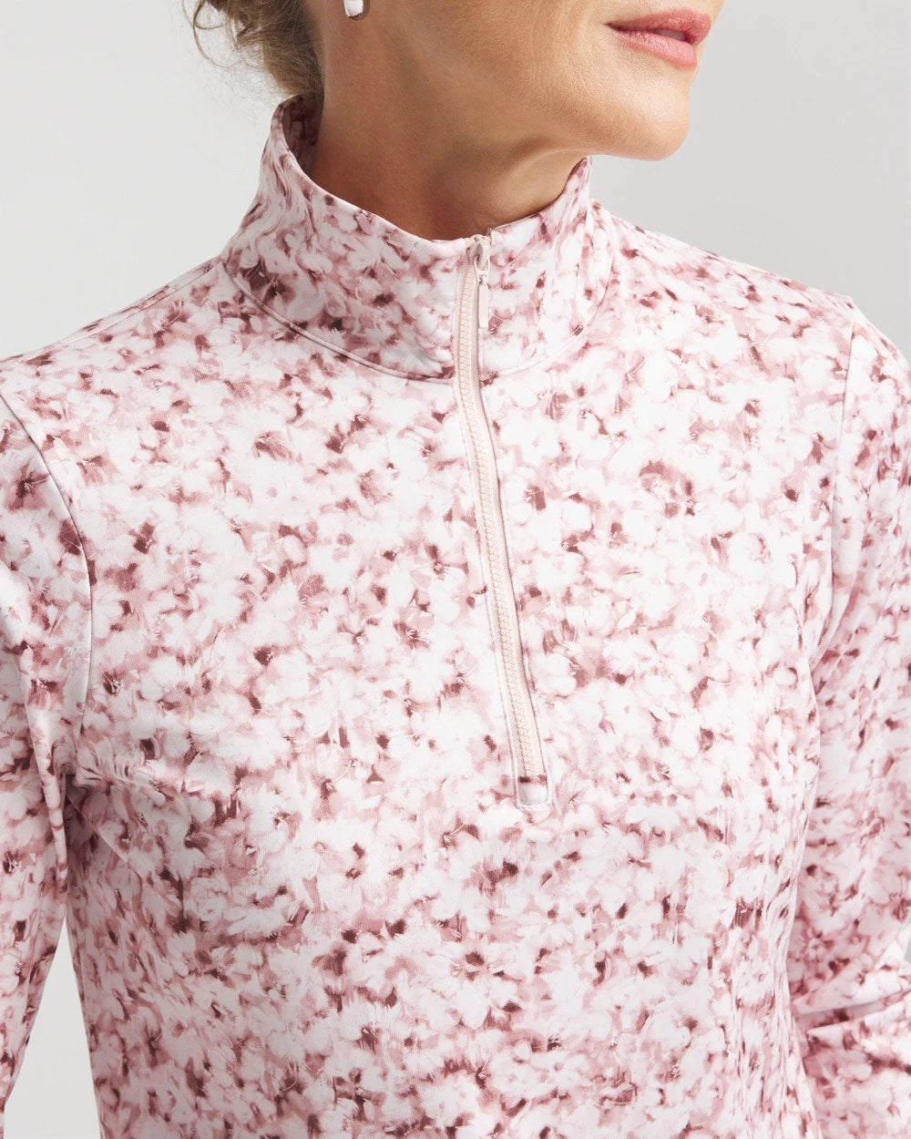 Zenergy® UPF Printed Zip-Front Pullover - Chico's