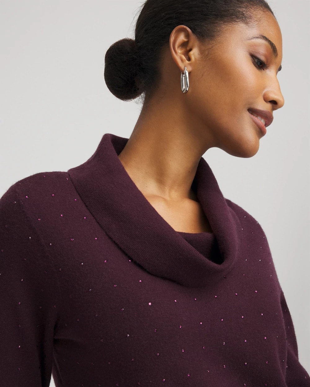 Zenergy® Luxe Diamante Cowlneck Tunic - Chico's