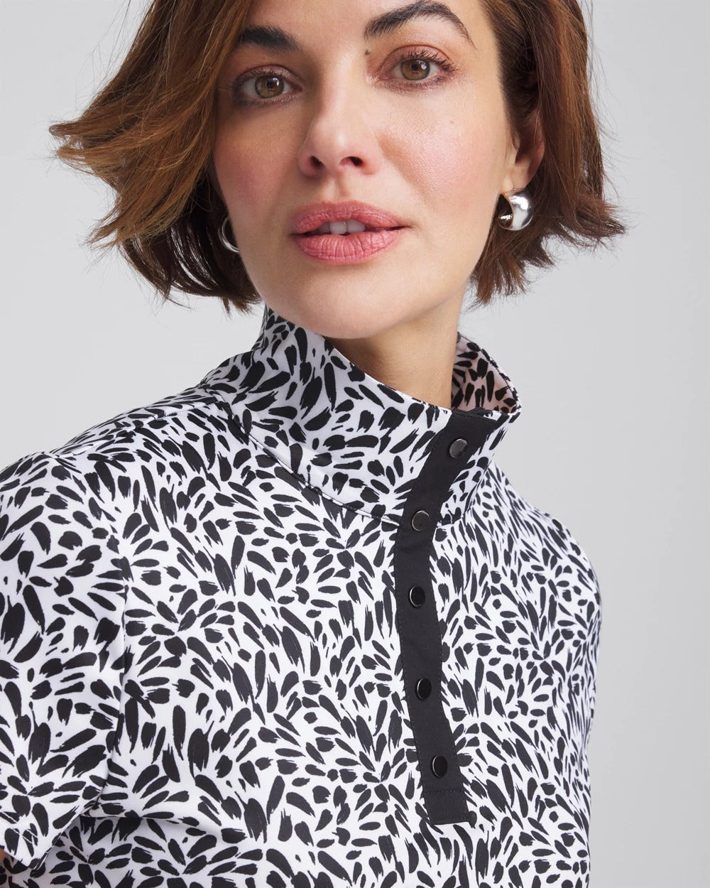 Zenergy® UPF Mockneck Short-Sleeve Top - Chico's