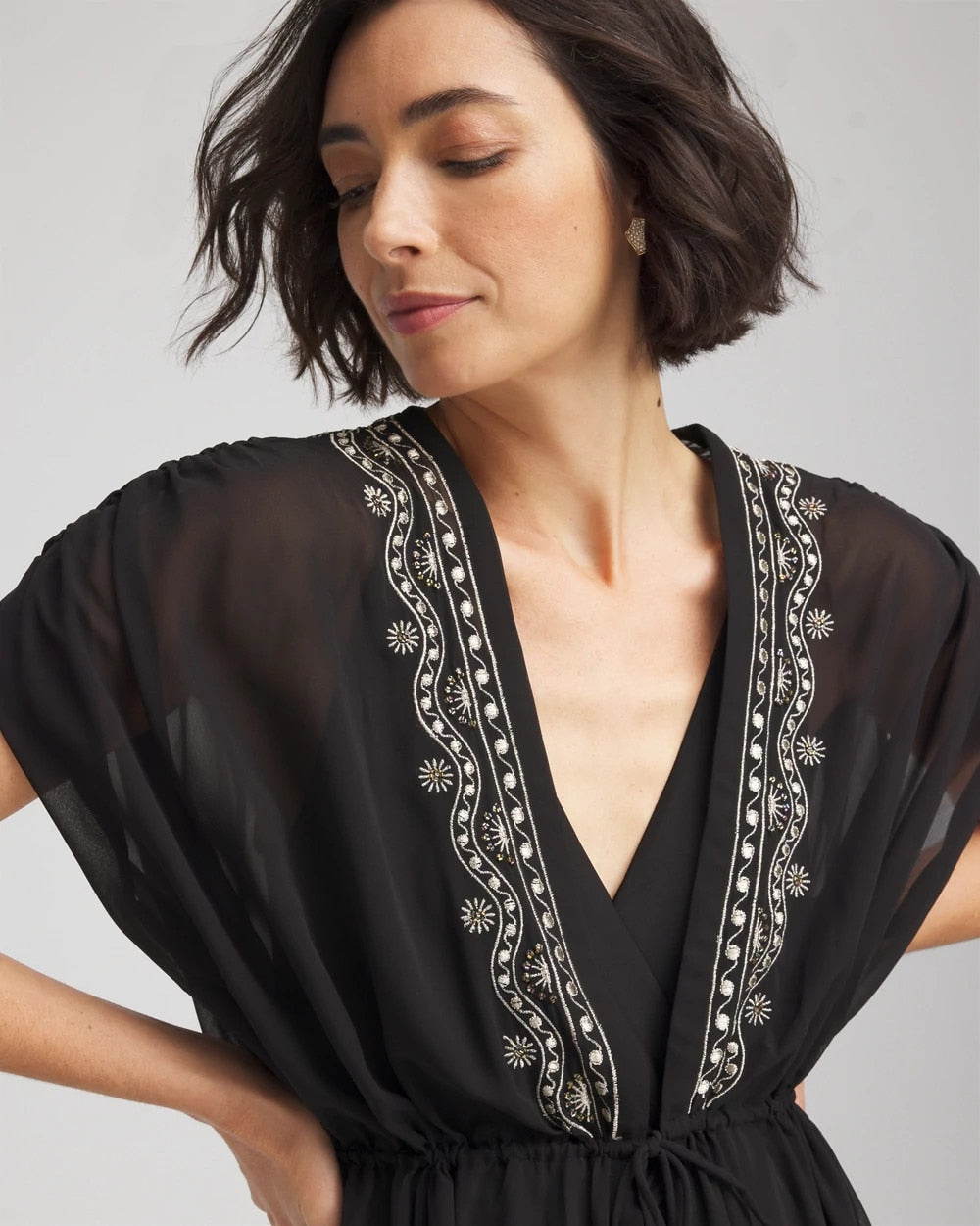 Miraclesuit® Beach Embroidered Long Kimono - Chico's