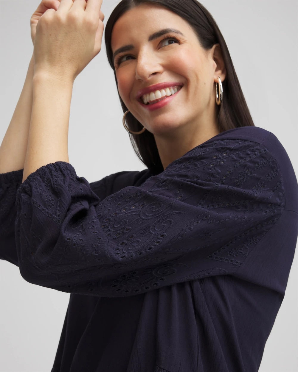 Embroidered Eyelet Coverup - Chico's