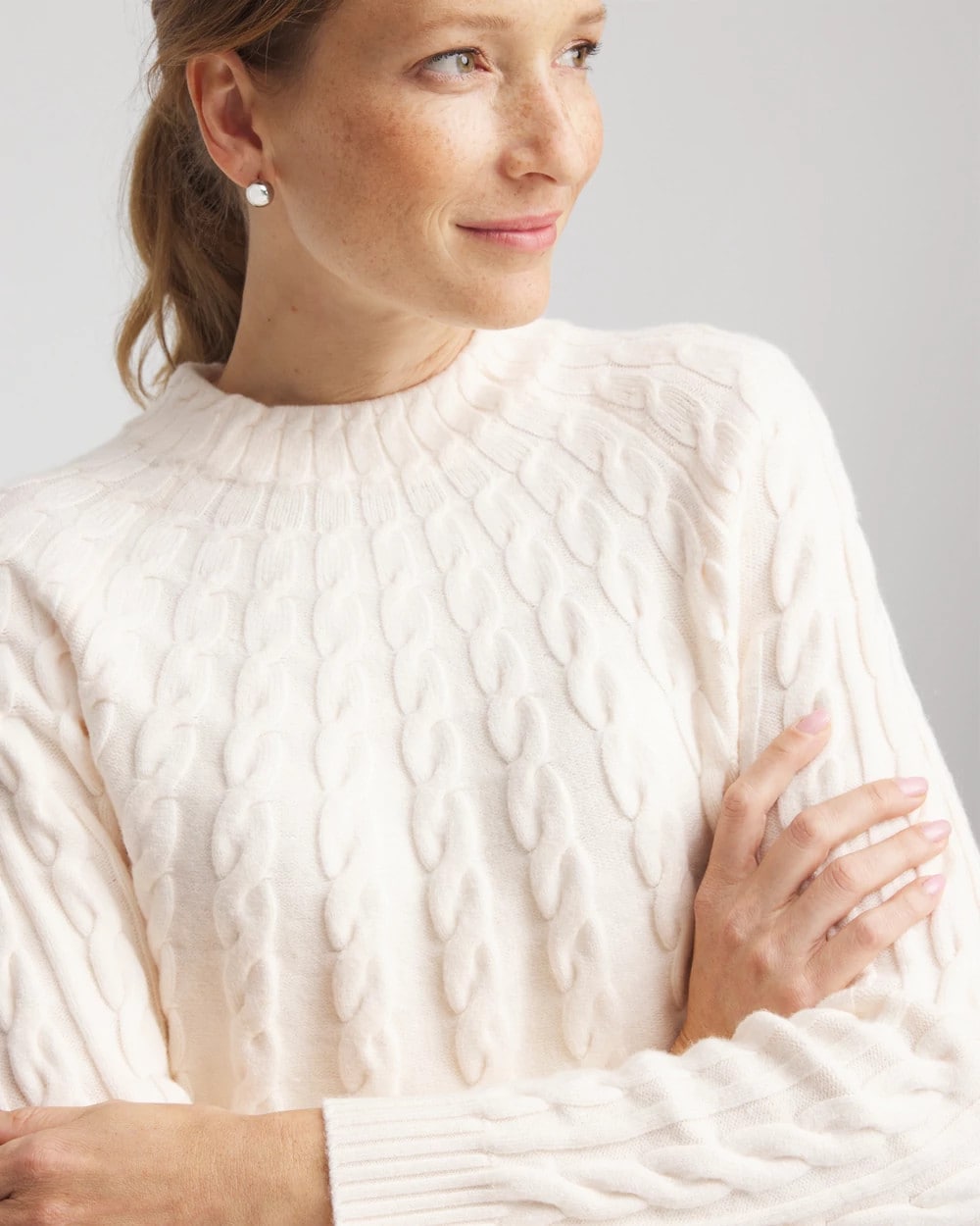 Zenergy® Luxe Cable Sweater - Chico's