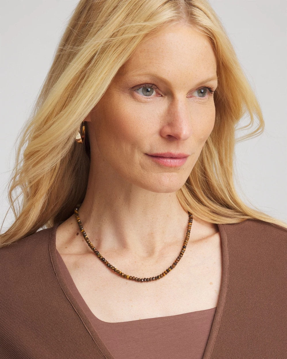 Genuine Tiger's Eye Stone Necklace - Chico's