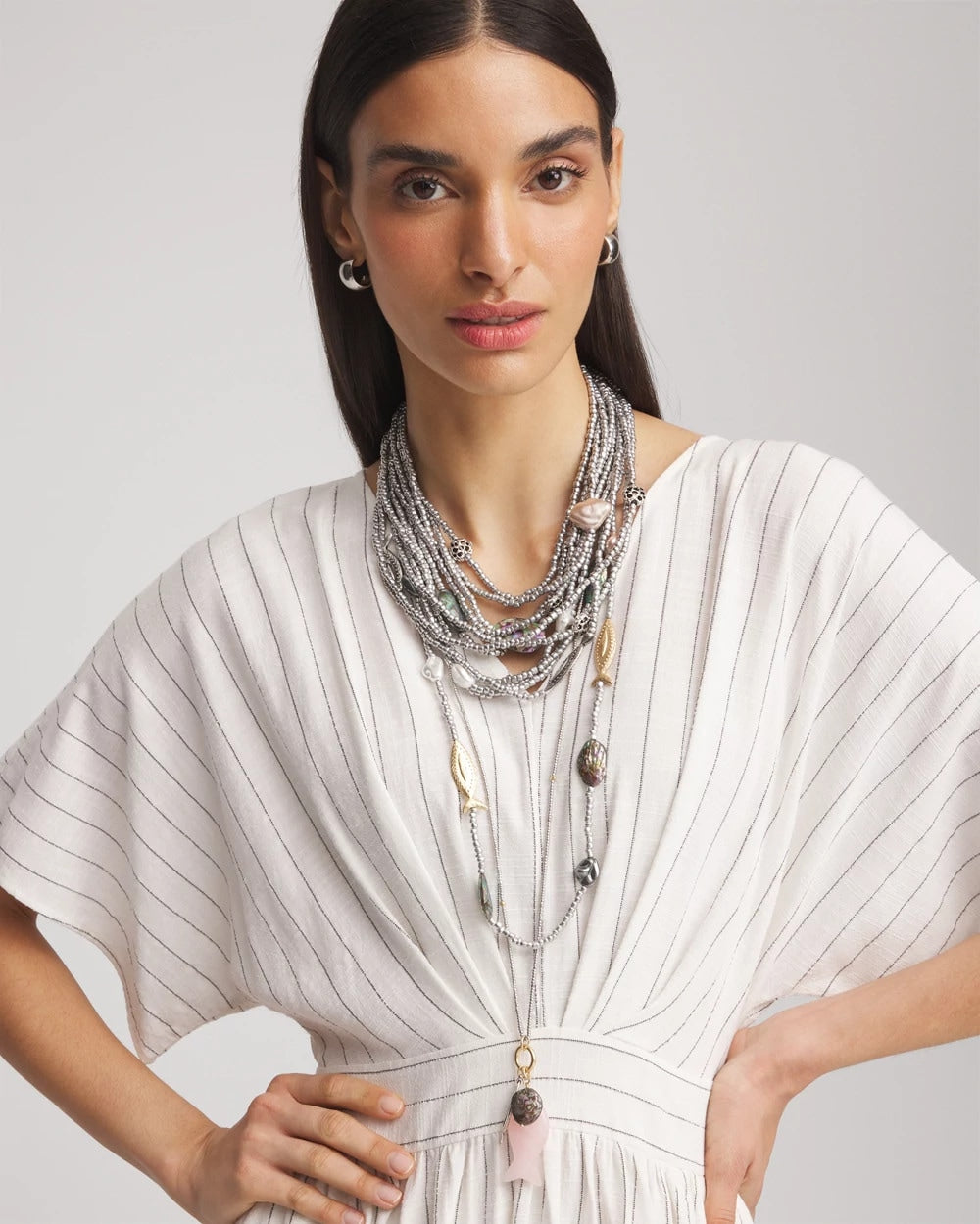 Chico's Originals White Jade Ocean Necklace - Chico's