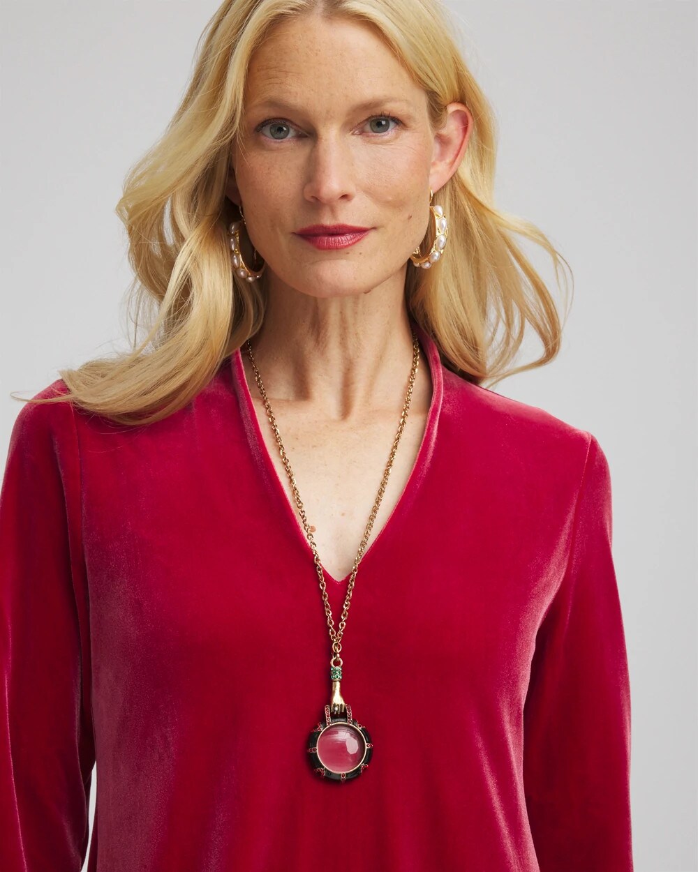 Hand Monocle Pendant Necklace - Chico's
