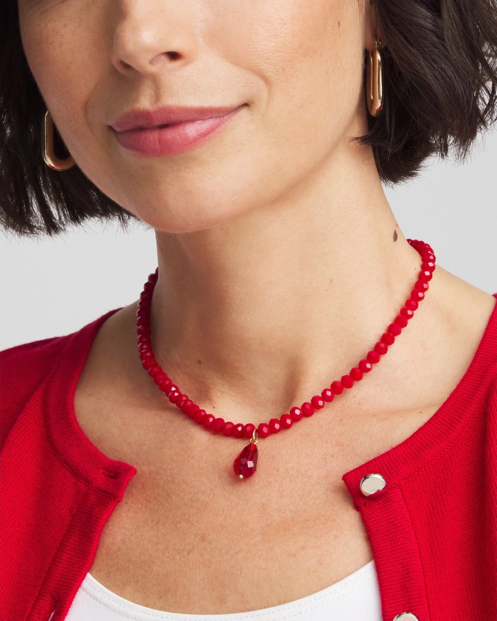 Convertible Red Necklace - Chico's