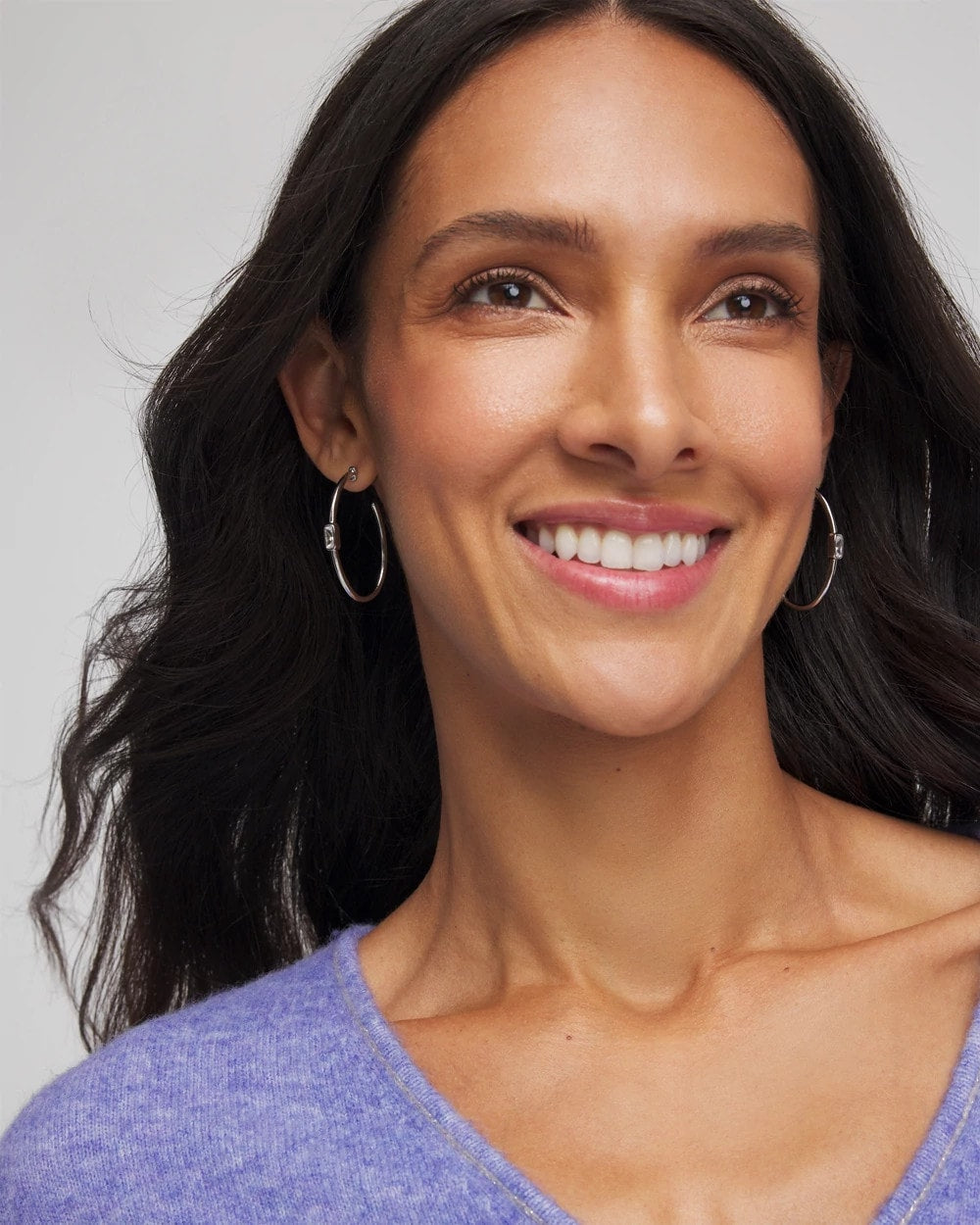 Silver Oval Hoop Earrings - Chico's