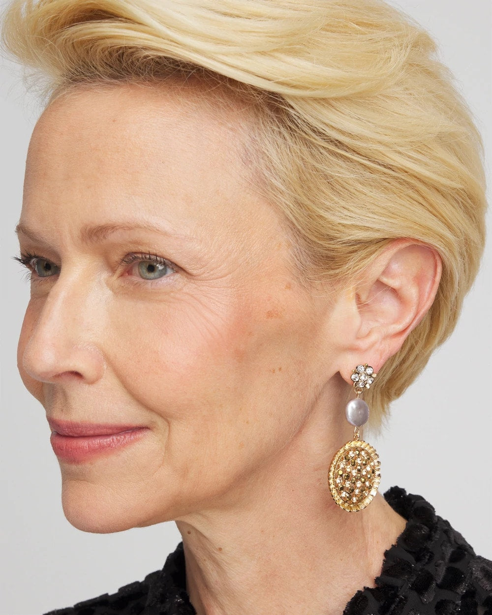 Gold Medallion Drop Earrings - Chico's