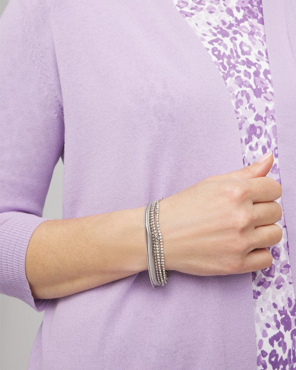 Silvertone Multistrand Bracelet - Chico's
