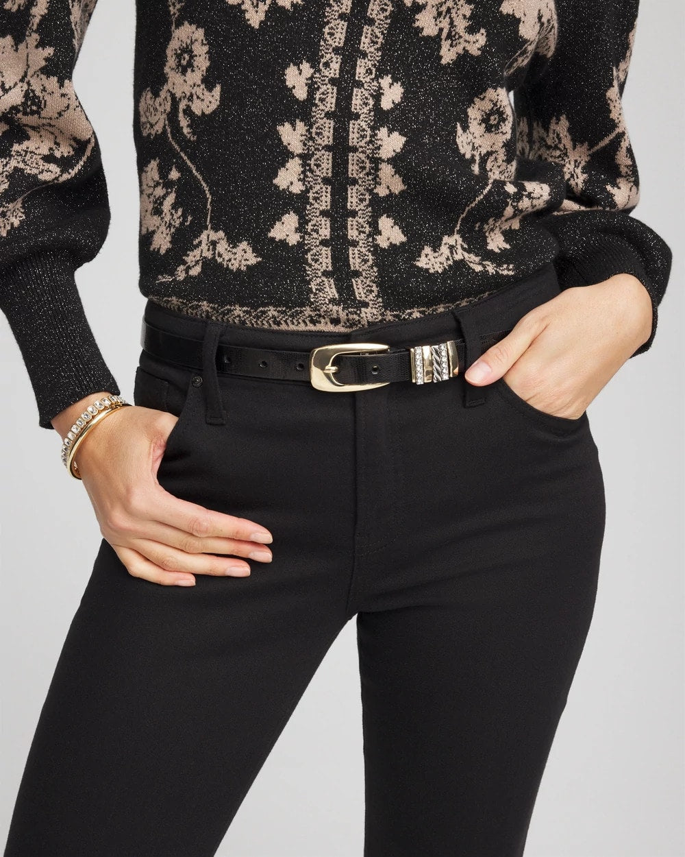 Mixed Metal Trouser Belt - Chico's