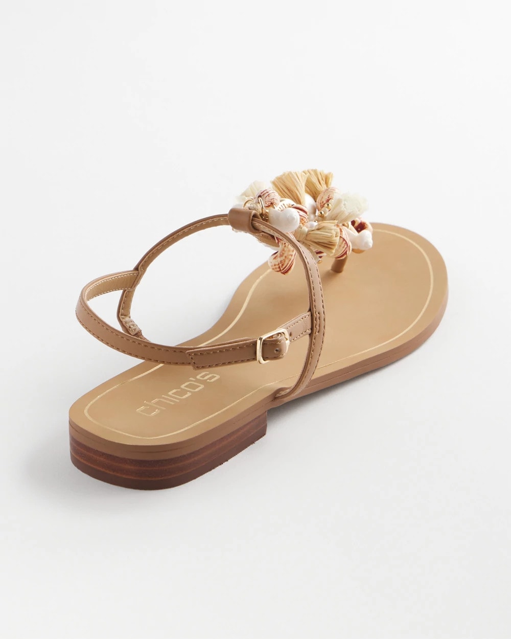 Beach Seashell T-Strap Sandals - Chico's