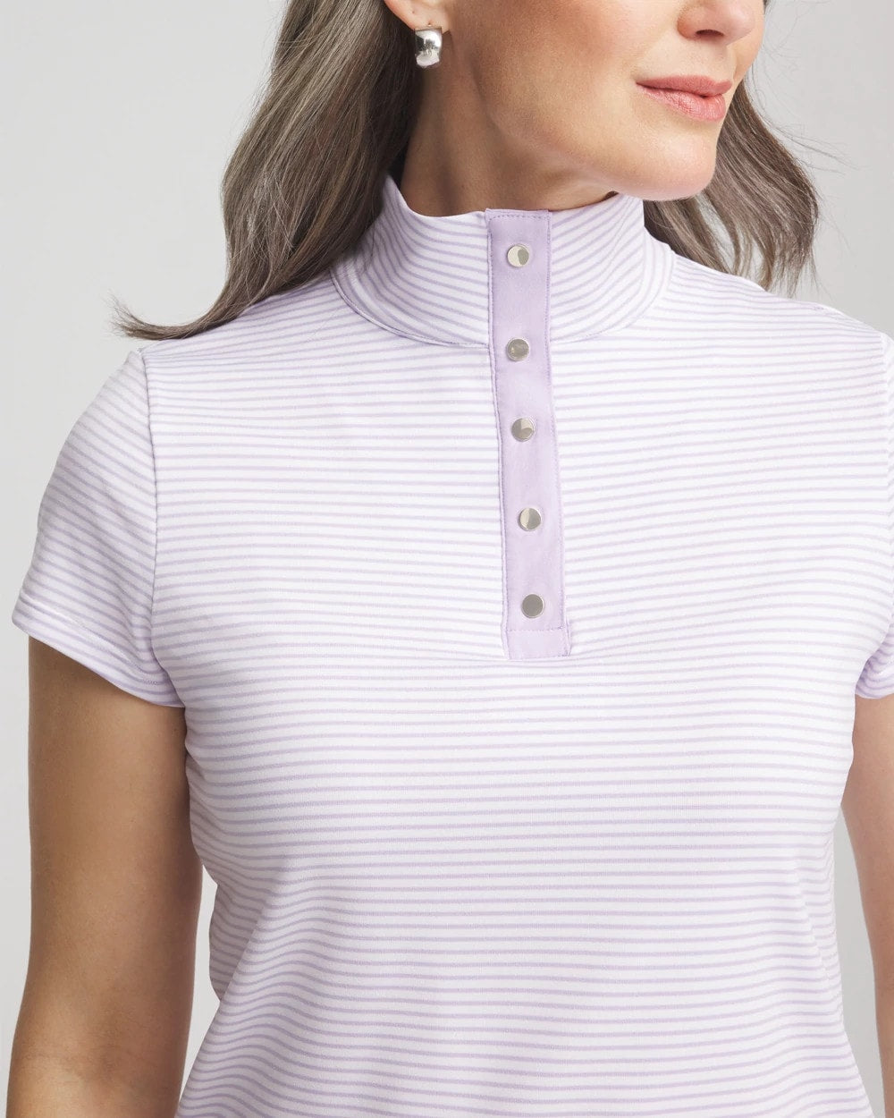 Zenergy® Striped UPF Short-Sleeve Top - Chico's