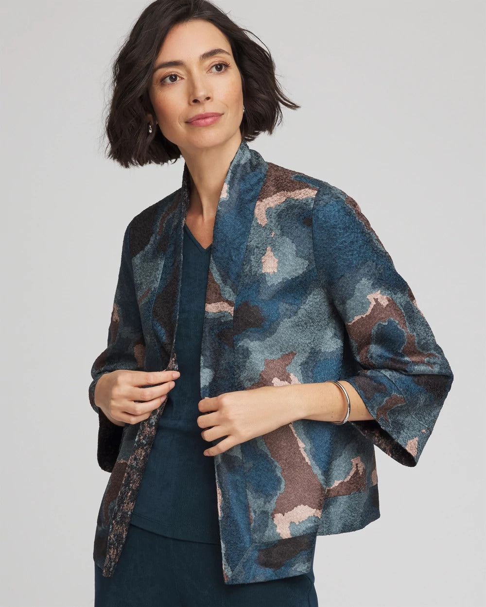 Travelers™ Collection Crystal Crushed Reversible Jacket - Chico's